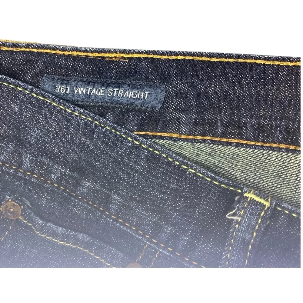 LUCKY BRAND‎ 361 Vintage Straight Dark Wash Jeans - Size 34x32